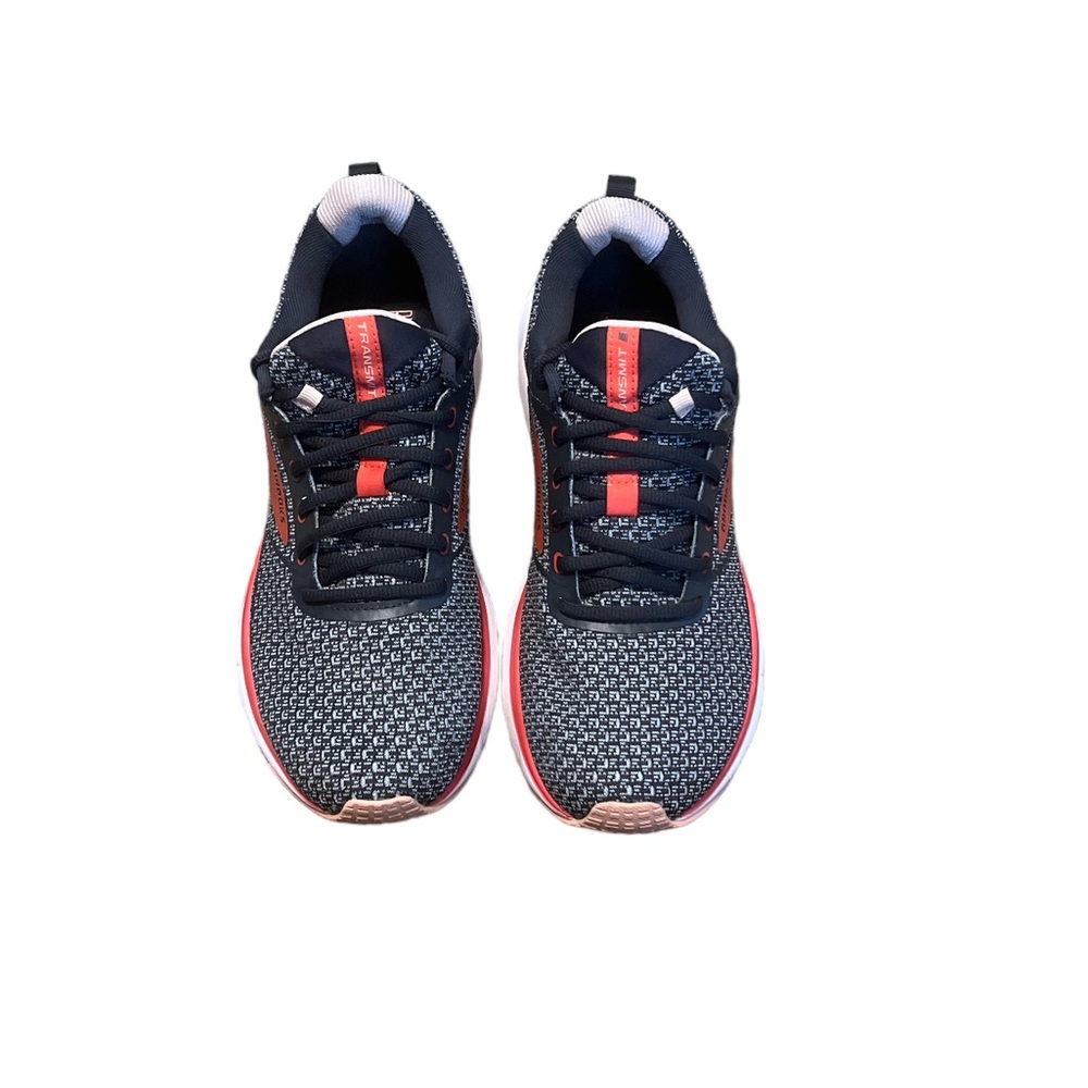 BROOKS Women's Transmit 3 Running Shoes Charcoal/Red Sneakers‎ Size 10.5 - Picture 2 of 8